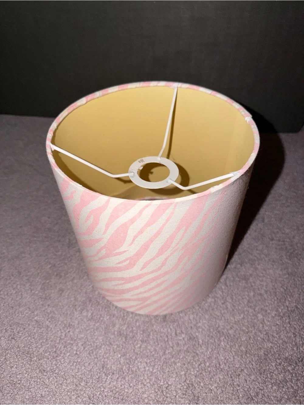 Pink Zebra-Print Lamp Shade